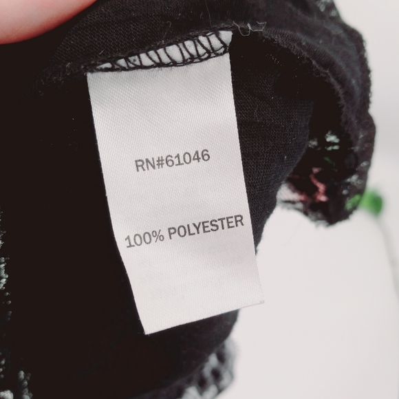 VANITY Y2k Glitter Accented Lace Trim Black Crinkled Stretch Fabric Cami M - Picture 8 of 10